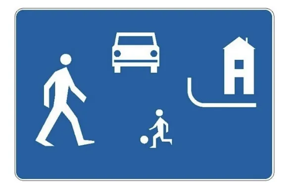 r&oacute;żne typy dr&oacute;g osiedlowych znaki