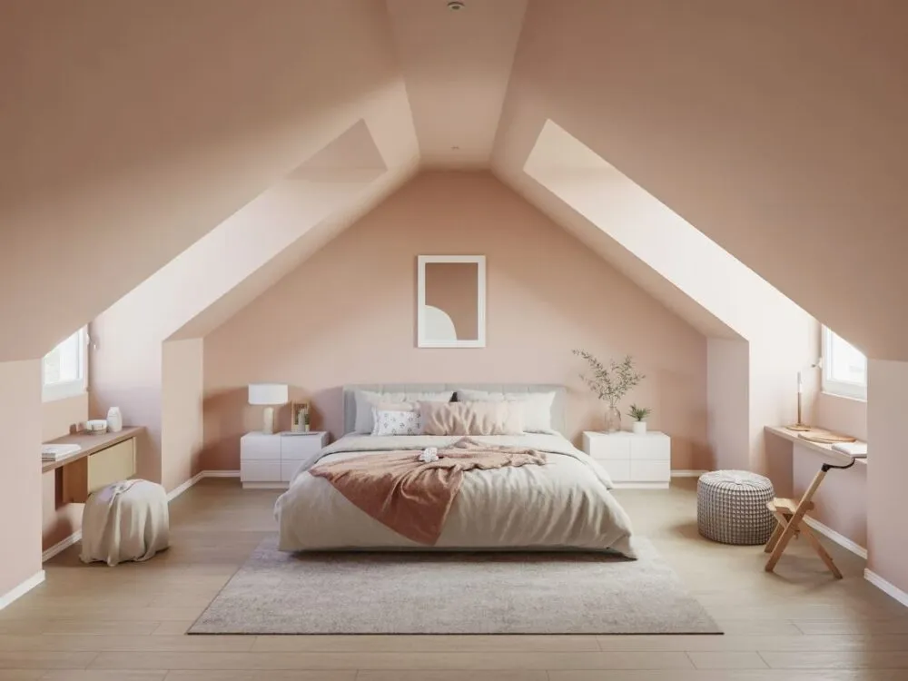 przygotowanie sypialni ze skosami do malowania