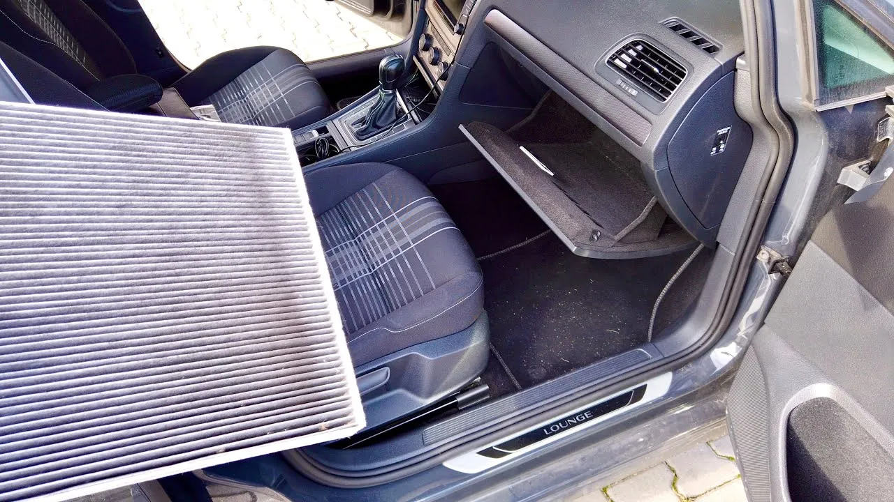 wymiana filtra kabinowego po ozonowaniu