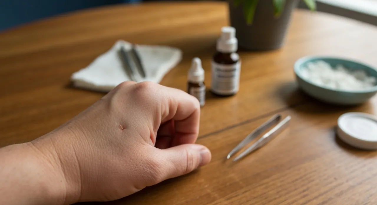 sterylizacja narzędzi do usuwania drzazgi