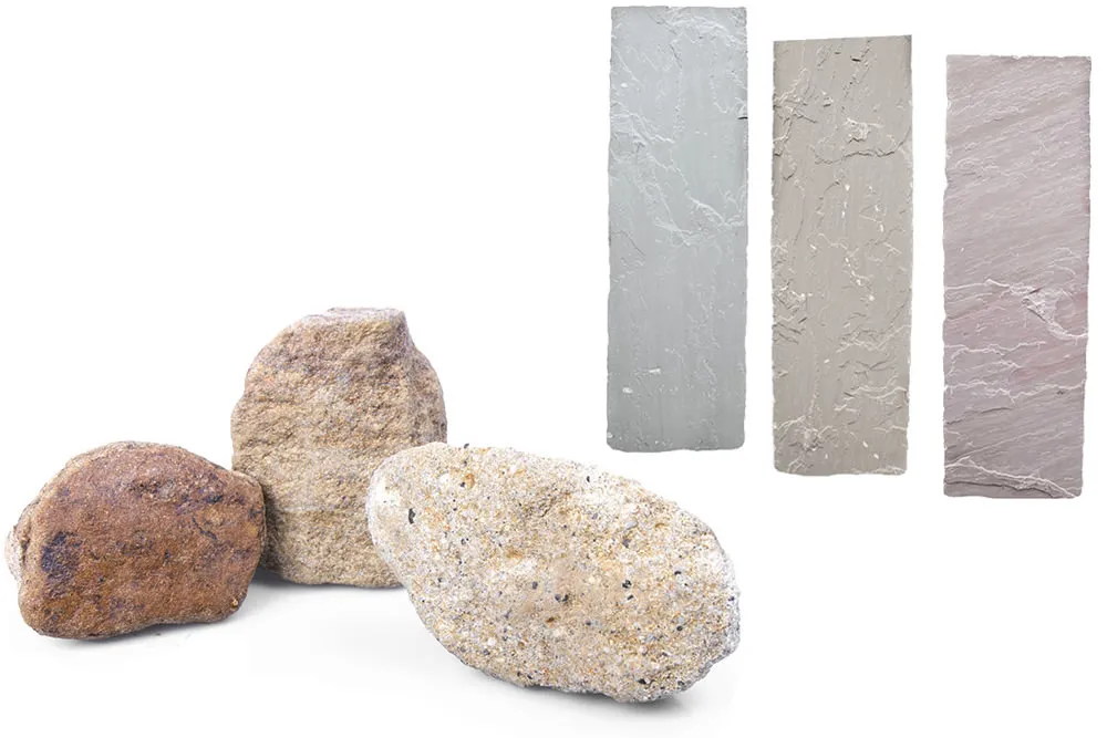Verschiedene Sandsteinarten Vergleich