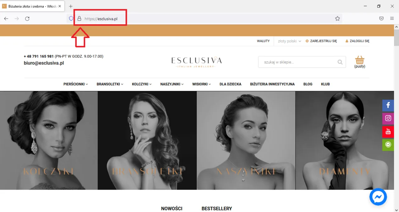 bezpieczne zakupy online biżuterii