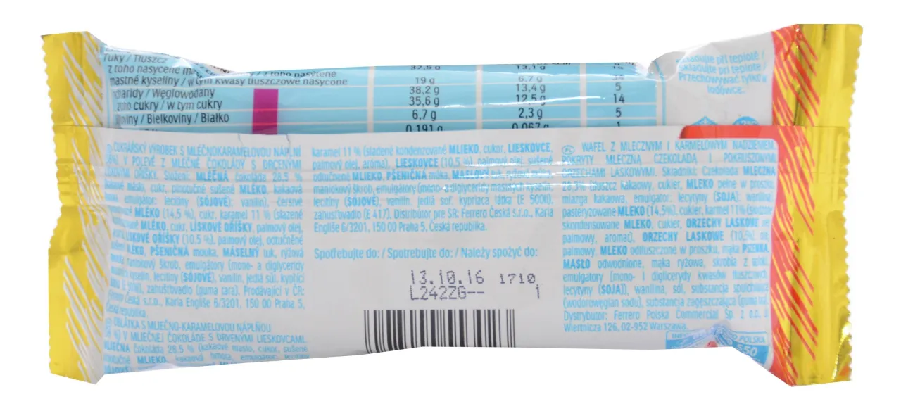 etykieta skład kinder maxi king