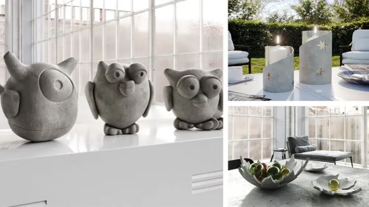 stylowe ozdoby z cementu DIY inspiracje