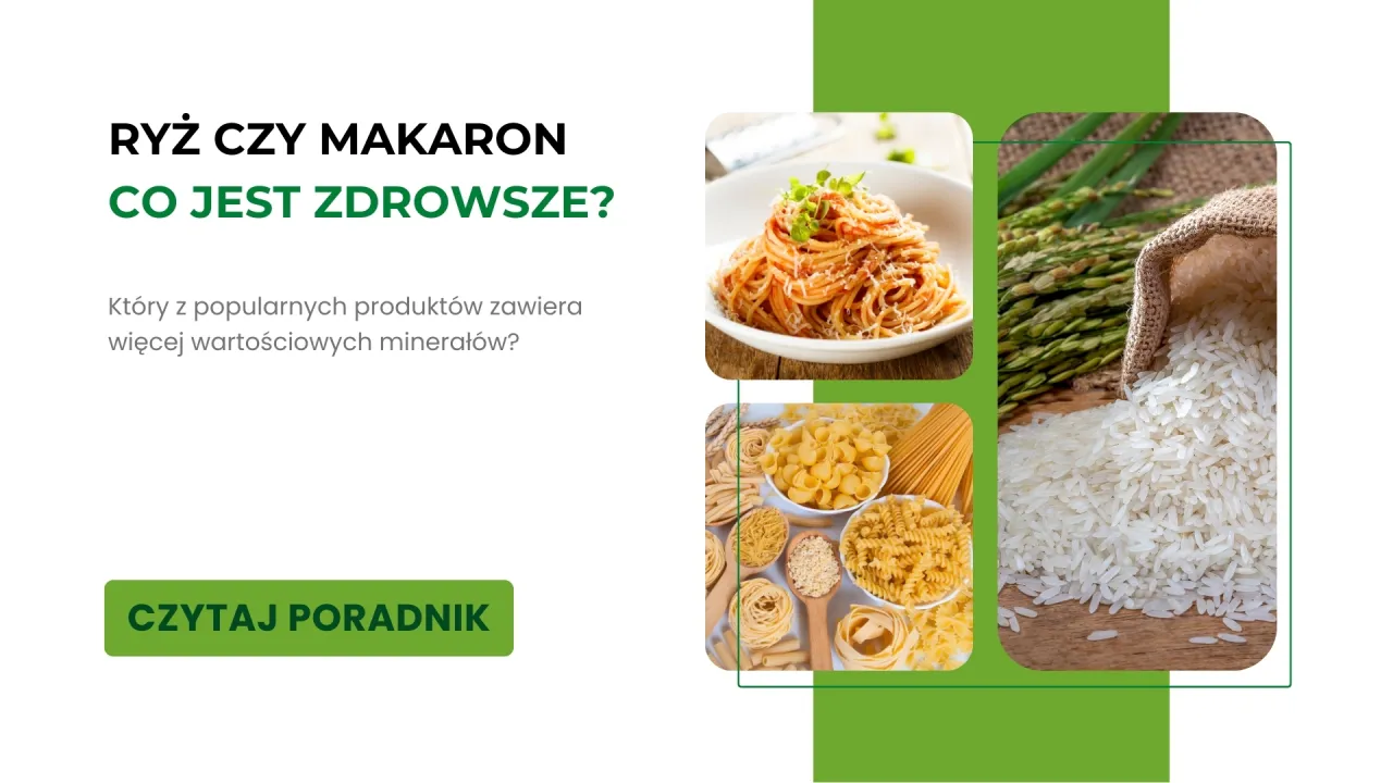 talerz z ryżem i talerz z makaronem porównanie