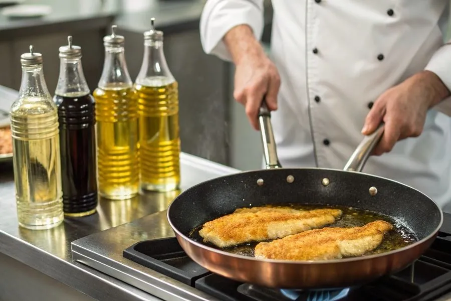 Różne rodzaje tłuszczów do smażenia ryb
