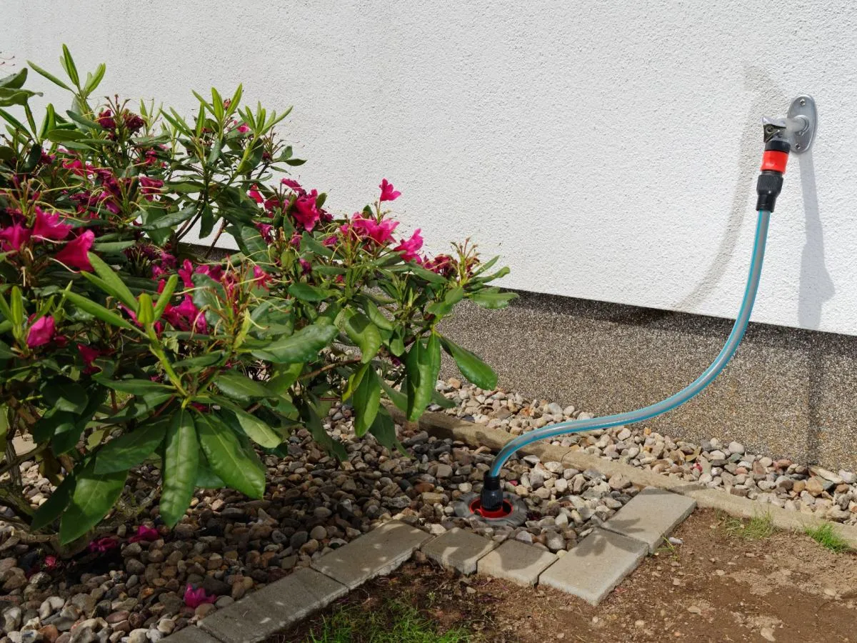 Schemat zabezpieczenia kranu ogrodowego przed mrozem