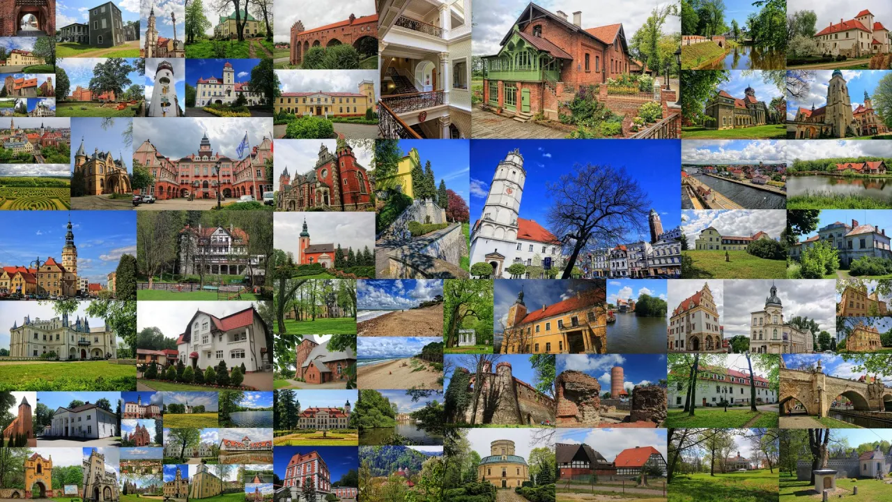 Najpopularniejsze atrakcje turystyczne Polski kolaż