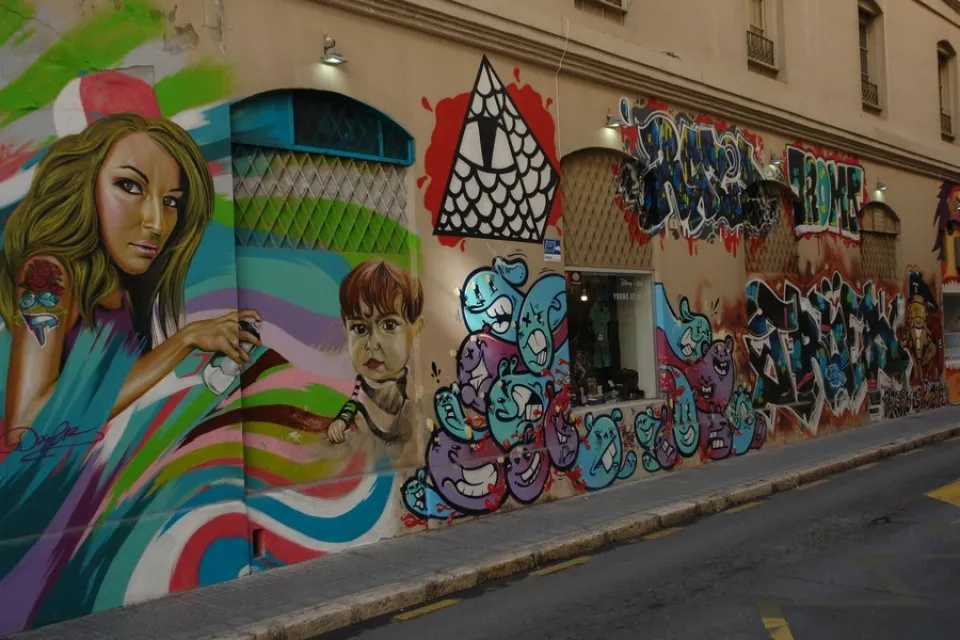 Malaga Soho dzielnica murale street art