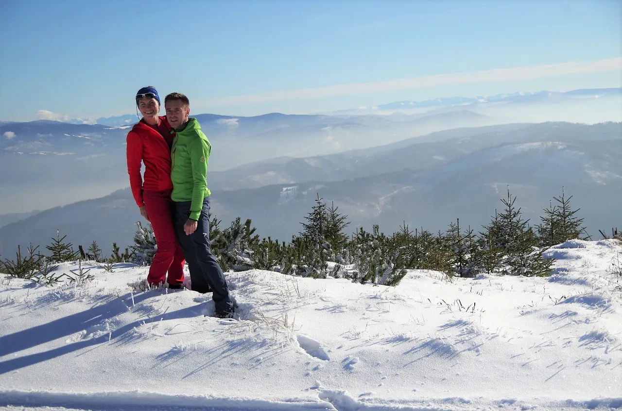 Skrzyczne zimą szlak