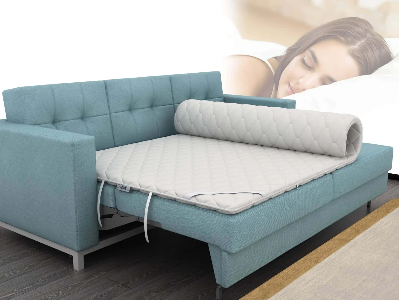 materac nawierzchniowy topper na kanapę