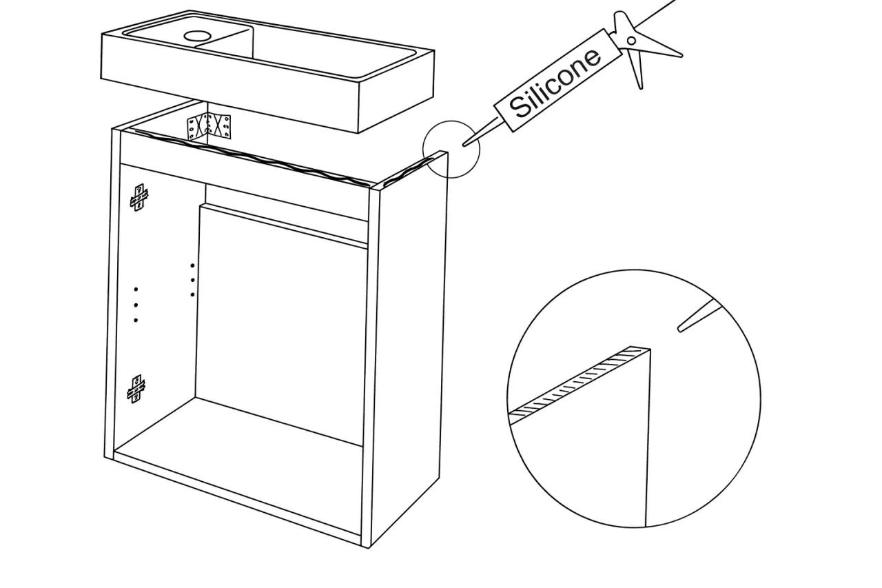 Naprawa spuchniętej szafki łazienkowej instrukcja