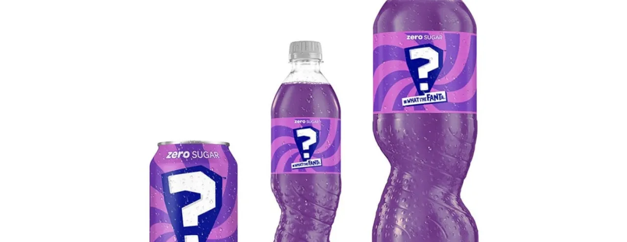 Fanta What The Fanta 2025 fioletowa butelka