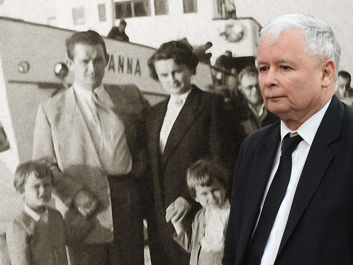 Jarosław Kaczyński na tle archiwalnego zdjęcia rodziny. Wspomnienie o synach i przeszłości.