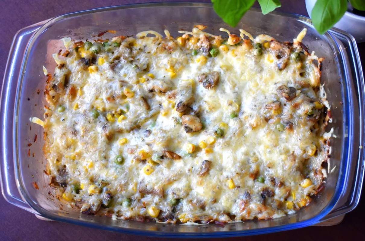 zapiekanka ryżowa lub kotlety ryżowe