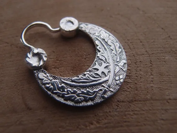 historyczne męskie kolczyki starożytność kozacy marynarze