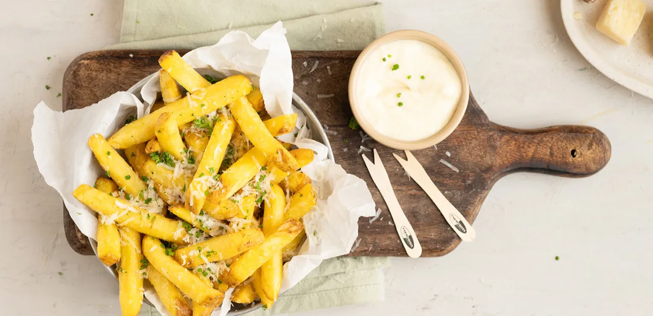 frytki z parmezanem i ziołami