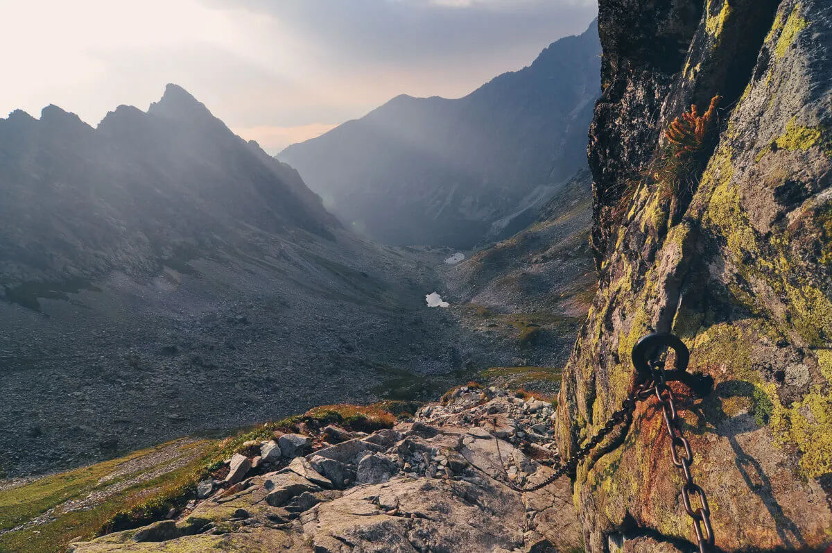trudny szlak górski przewyższenie ekspozycja