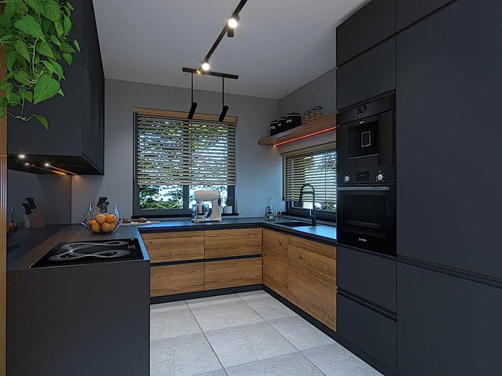 przykładowe aranżacje kuchni, salonu, sypialni