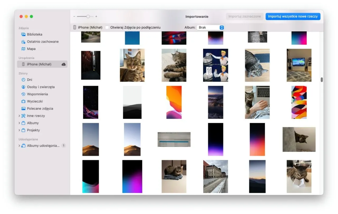 AirDrop w akcji, przesyłanie zdjęć między Maciem a iPhonem