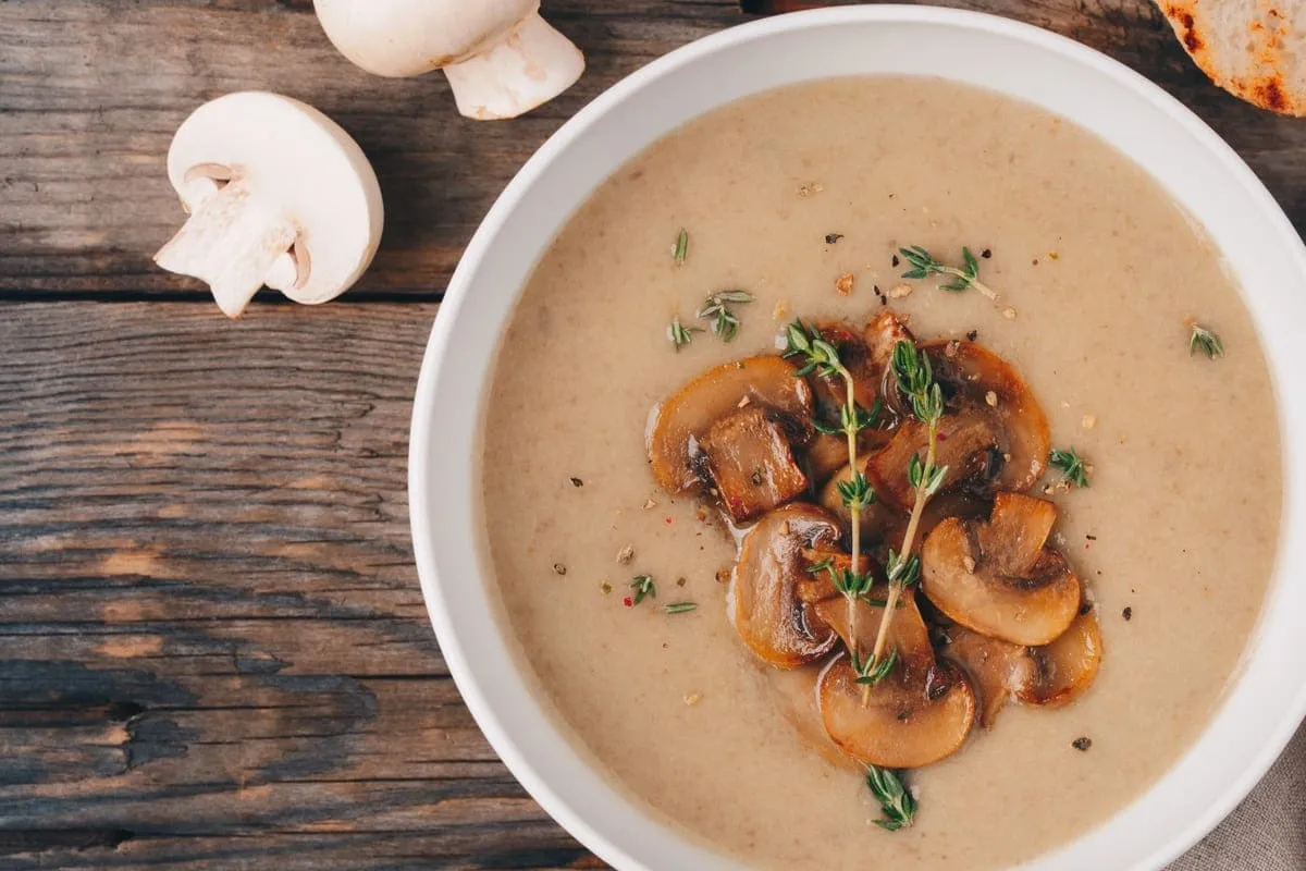 r&oacute;żne rodzaje zupy pieczarkowej