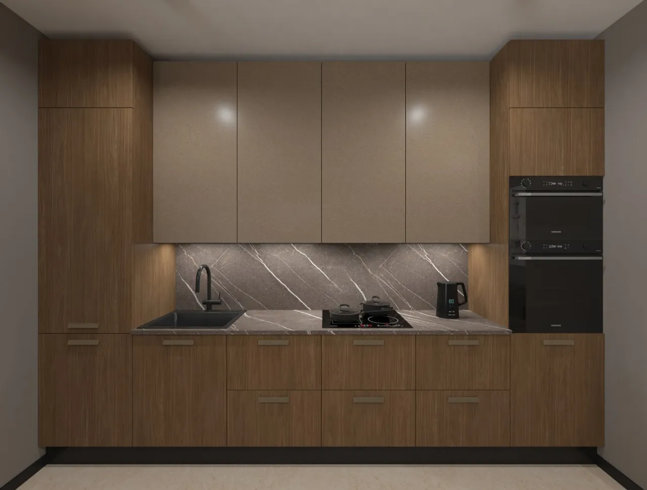 przykładowe projekty kuchni na wymiar