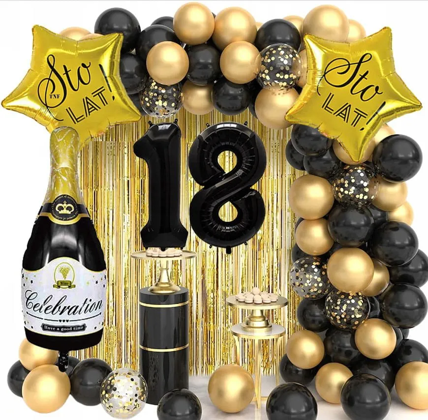 inspiracje ścianka na 18 urodziny trendy