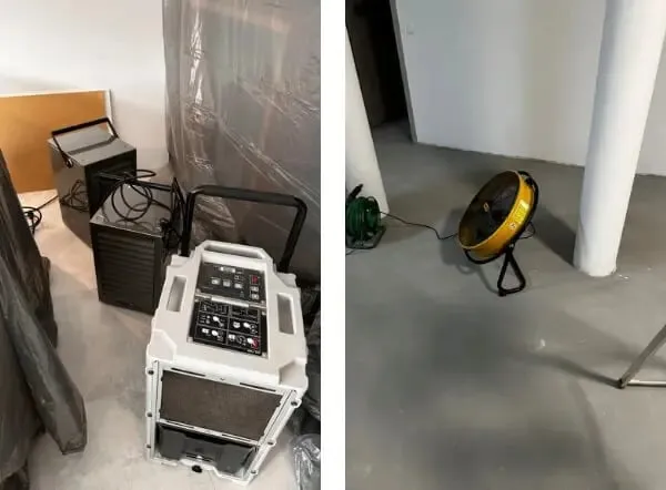 profesjonalne osuszanie sufitu po zalaniu