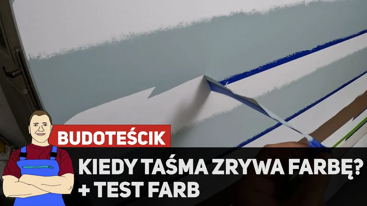 naprawa ściany po oderwaniu farby taśmą instrukcja krok po kroku