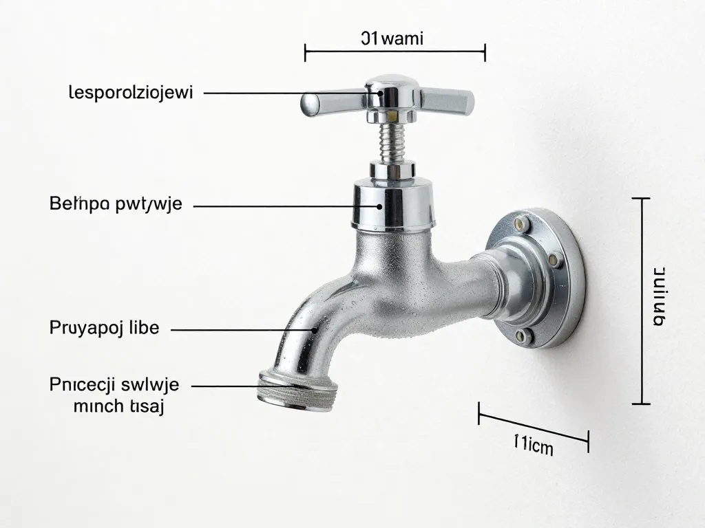 schemat montażu kranu ogrodowego mrozoodpornego