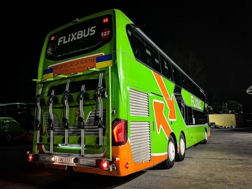 Autobus FlixBus w Czechach