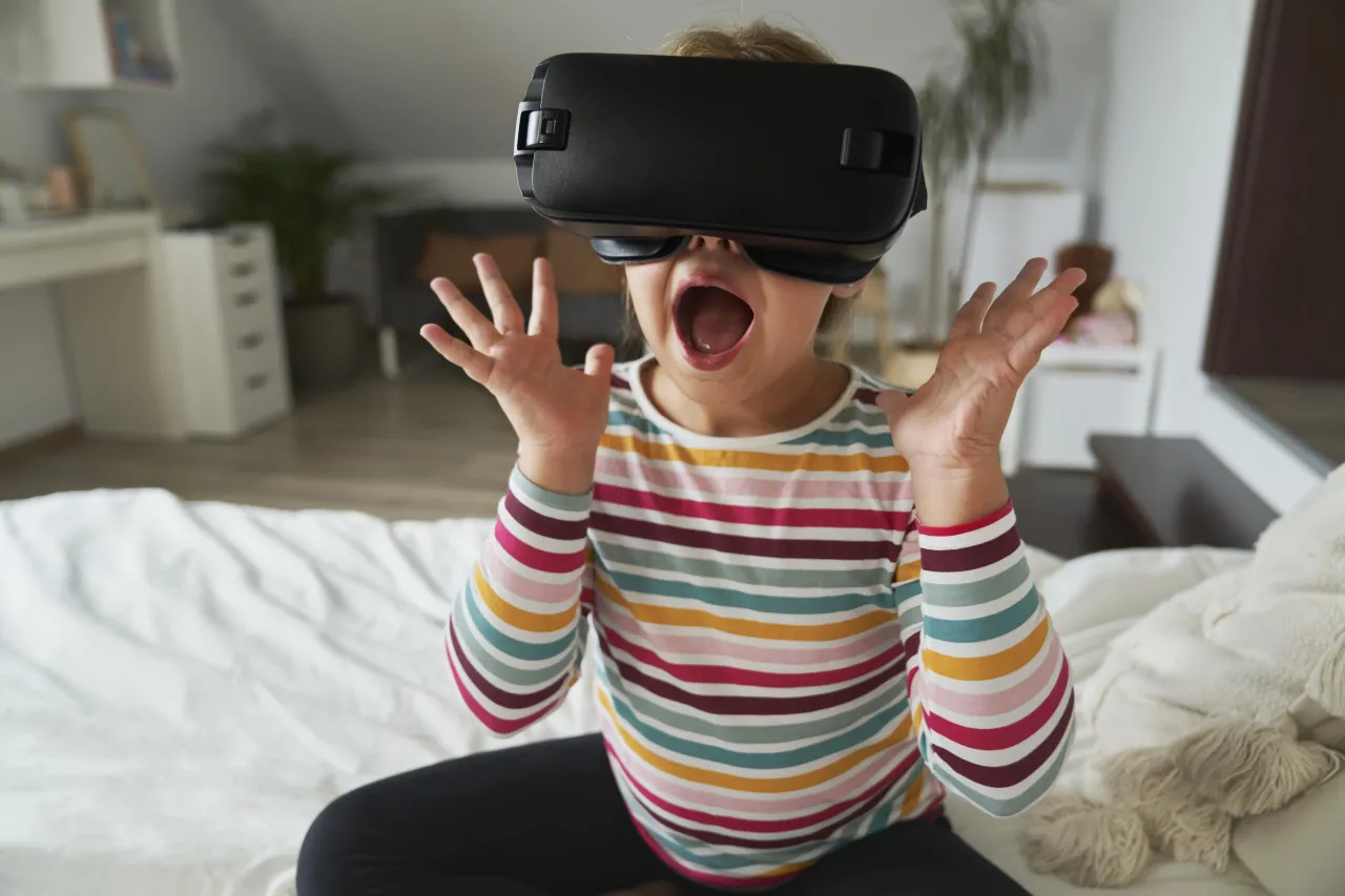 bezpieczna strefa gry VR dla dzieci