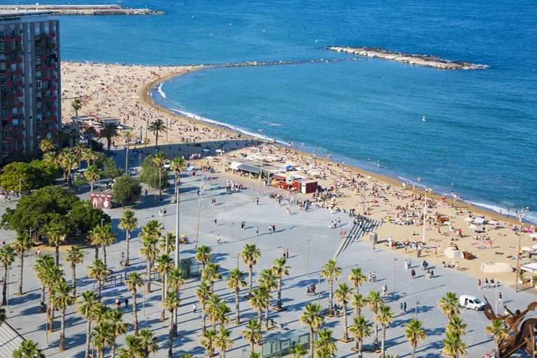 Barcelona Barceloneta plaża