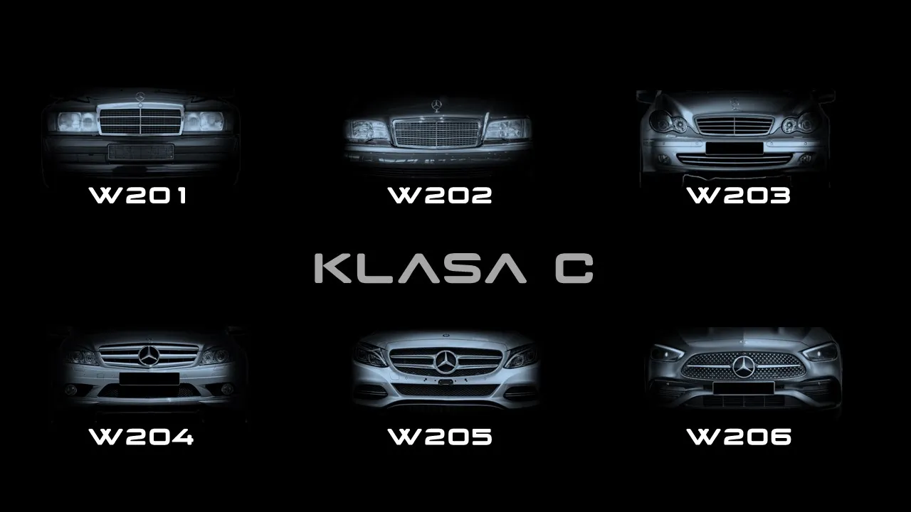 Mercedes Klasa C generacje porównanie