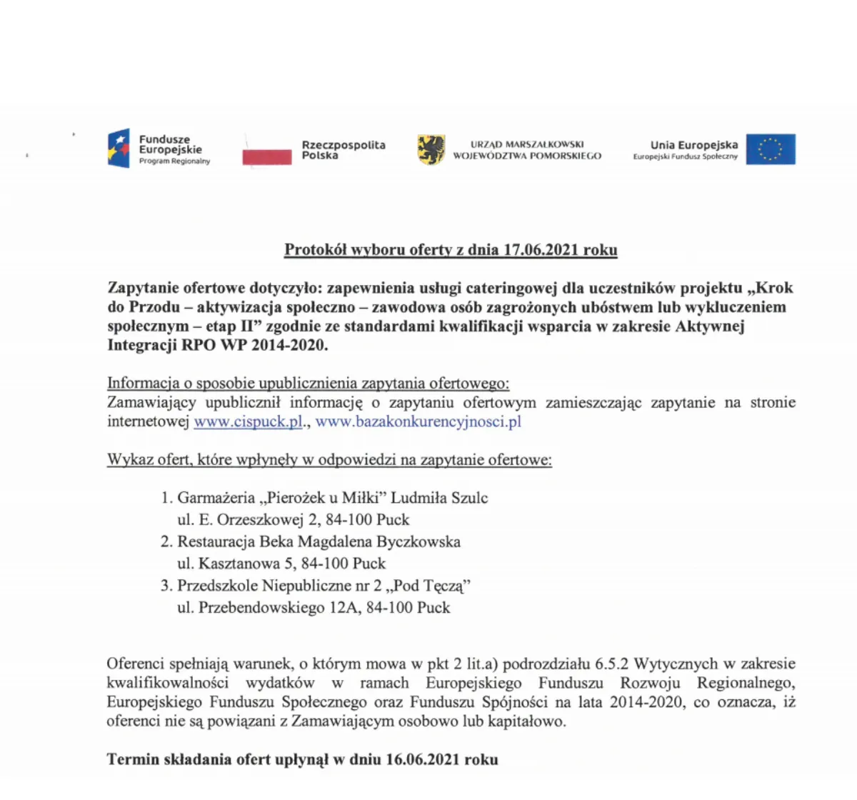 wybór firmy cateringowej checklist