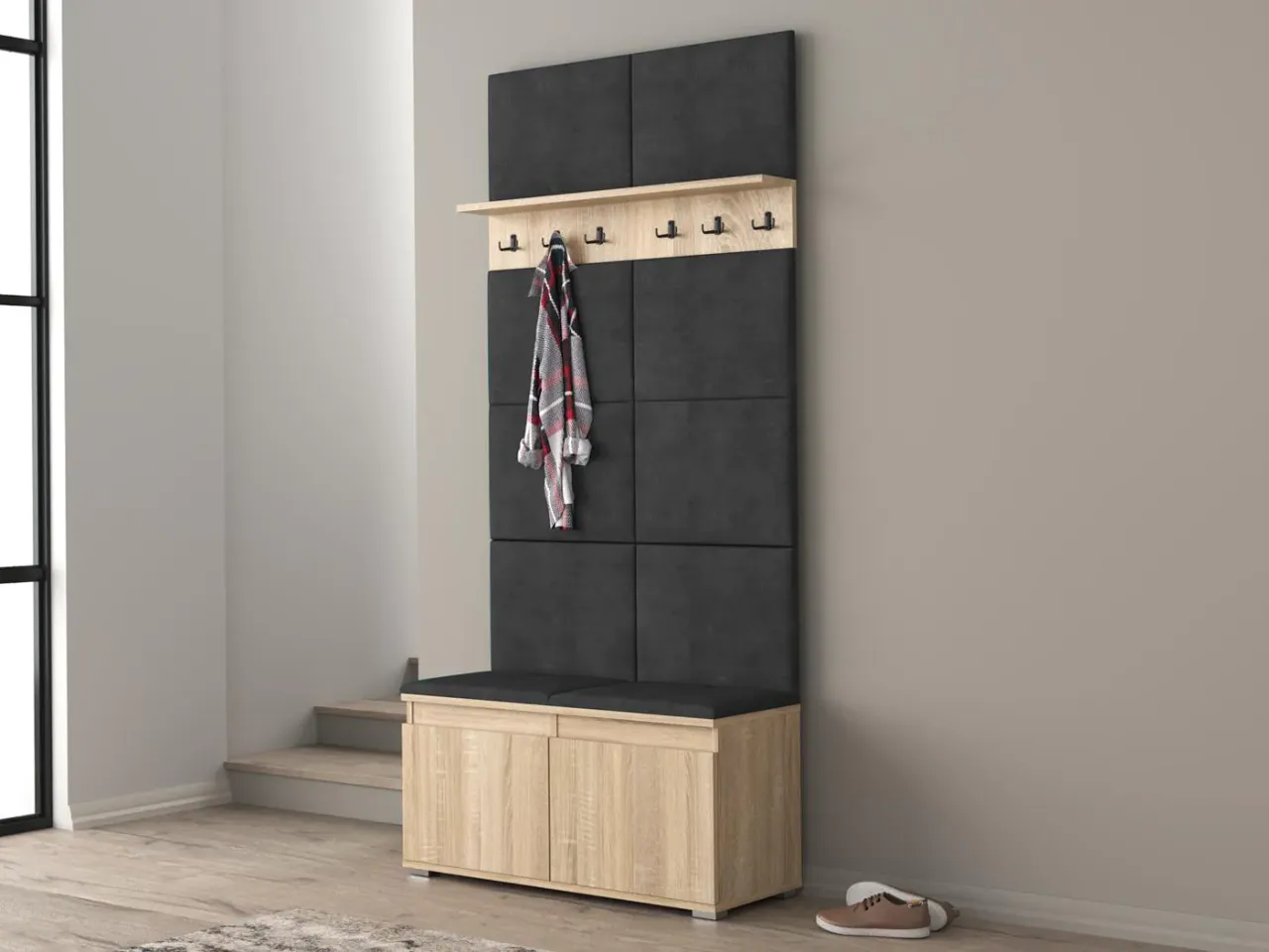 Szafka na buty uchylna montaż do ściany