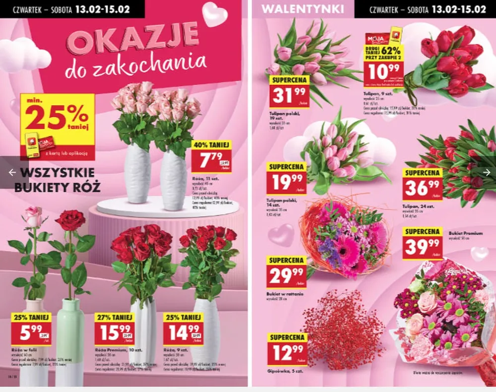 ceny róż walentynki polska