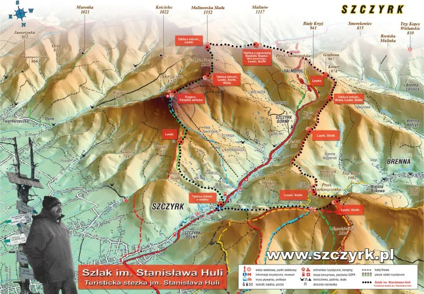 Tabela porównawcza szlaków Skrzyczne