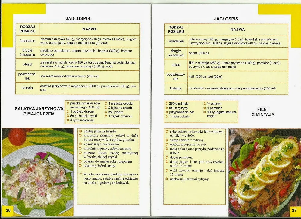 przykładowy jadłospis dla seniora