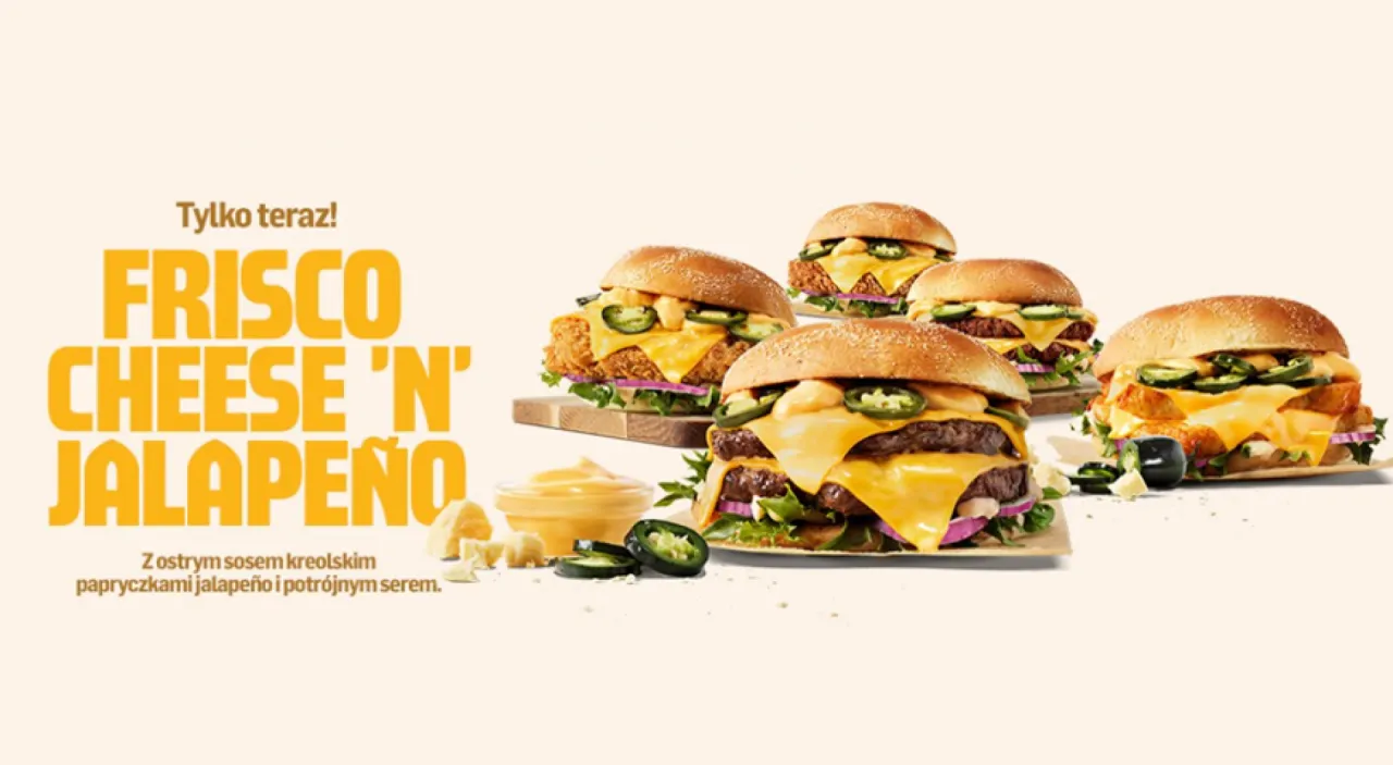 Jalapeno burger w sieci fast food