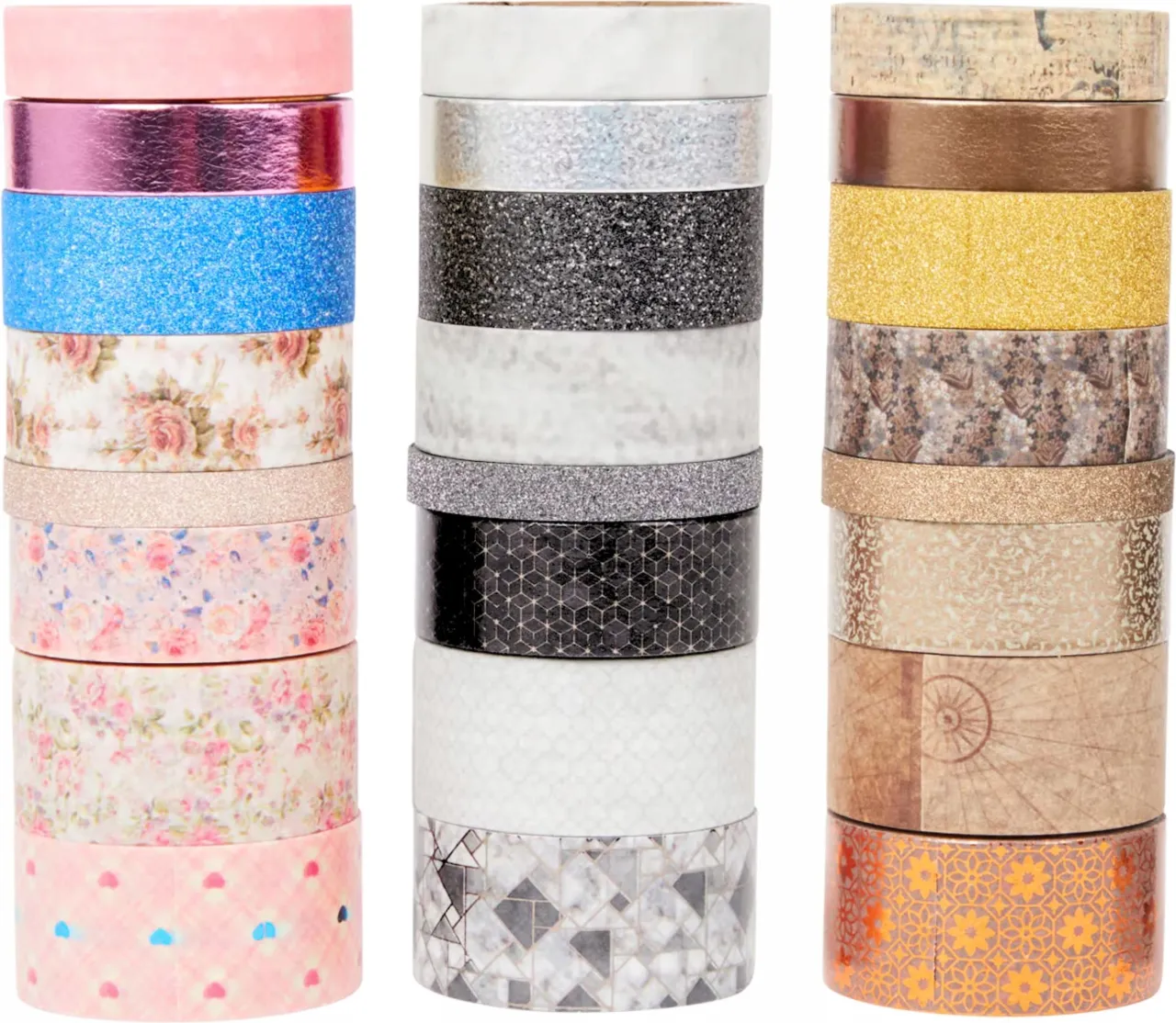 ozdobne dziurkacze i taśmy washi do scrapbookingu