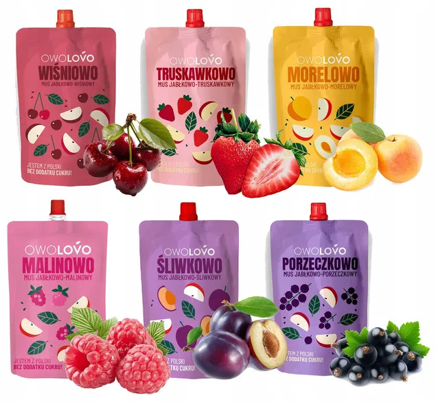 różne owoce do musu