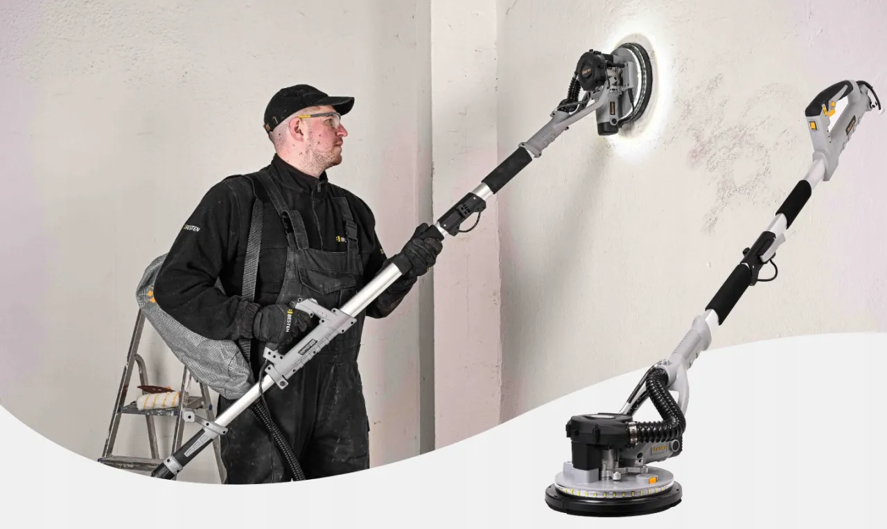 Szlifierka żyrafa usuwanie tynku