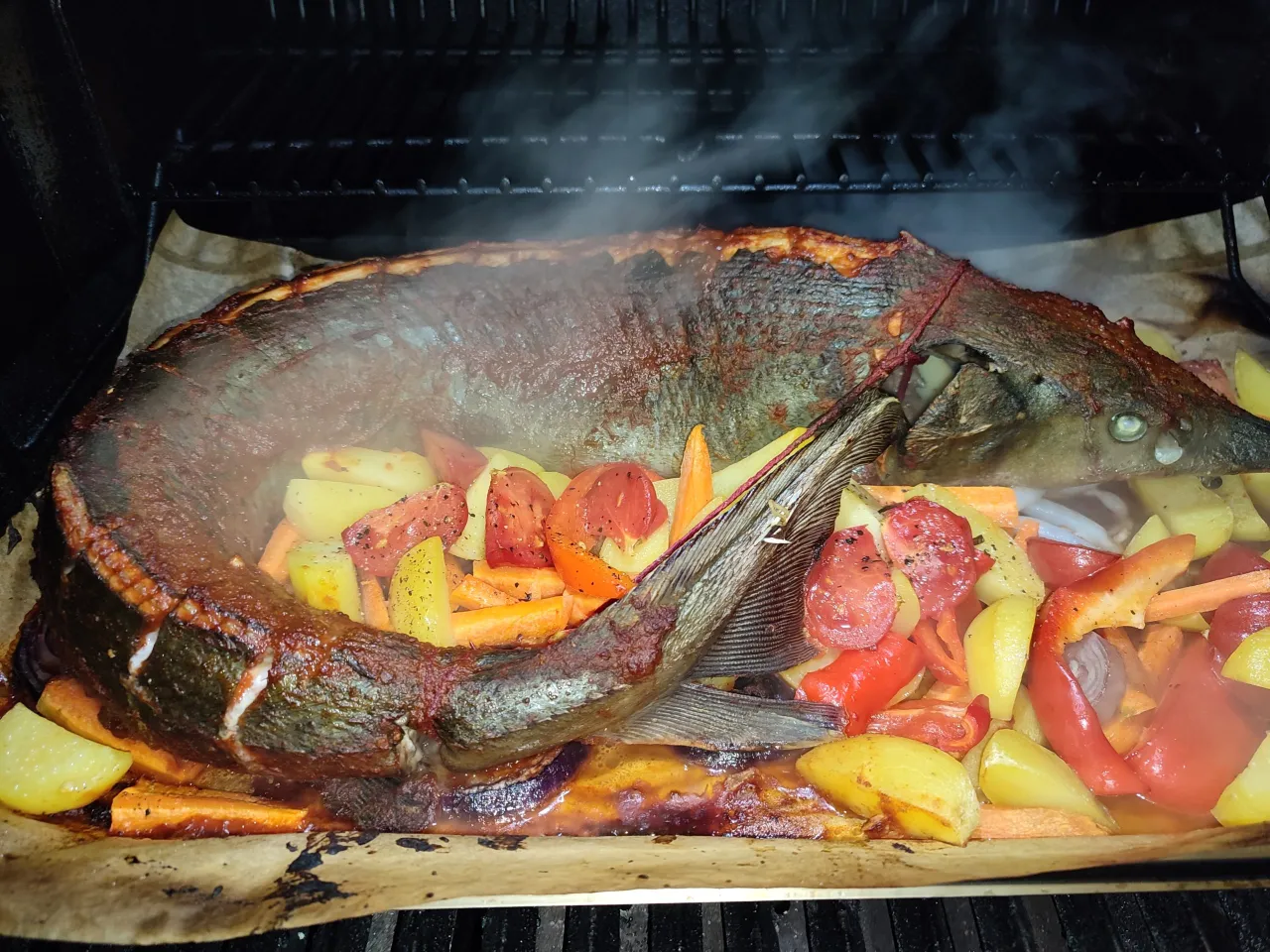 jesiotr smażony dzwonki