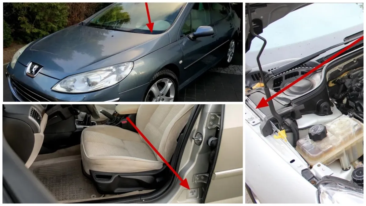 Peugeot 407 na stacji paliw