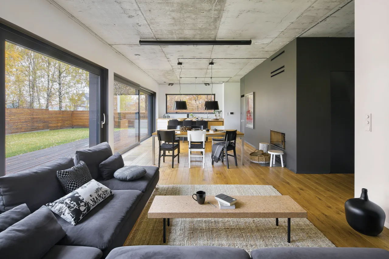 Inspiracje salon M jak Mieszkanie nowoczesny styl