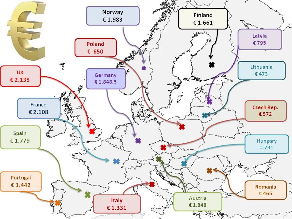 Mapa wynagrodzeń pielęgniarek Polska