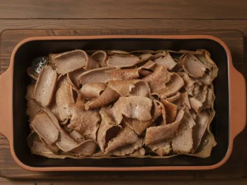 kebab w folii aluminiowej do piekarnika