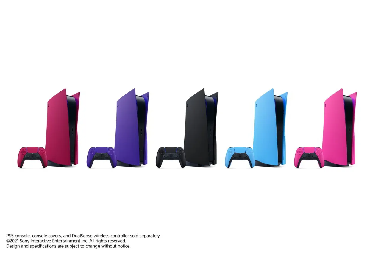 PS5 official faceplates colors