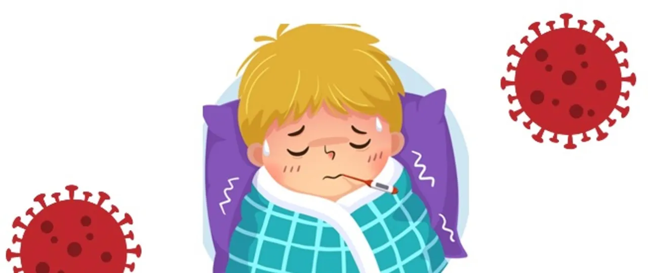 objawy grypy u dziecka ilustracje